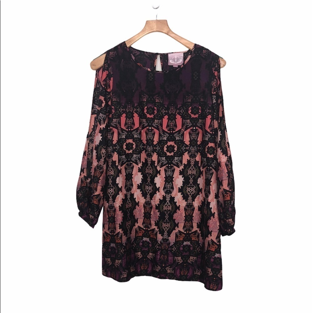 Romeo & Juliet Couture Cold Sleeves Short Dress Size Small